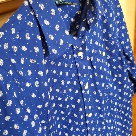 Lauren Ralph Lauren Tops - Womens Ralph Lauren paisley print button down shirt,